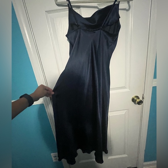 Satin Midi Dress - Picture 2 of 7